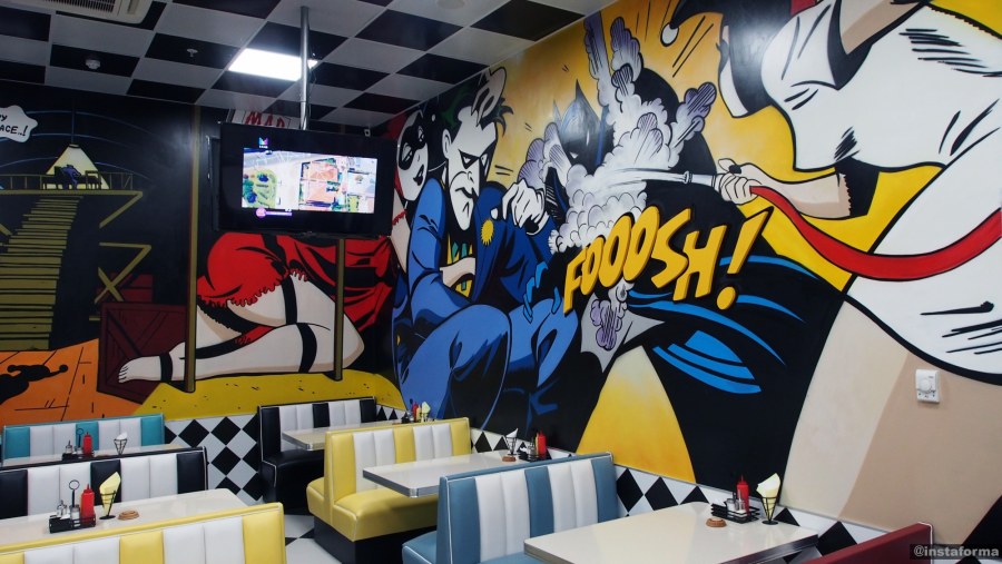 Ресторан в стиле поп арт