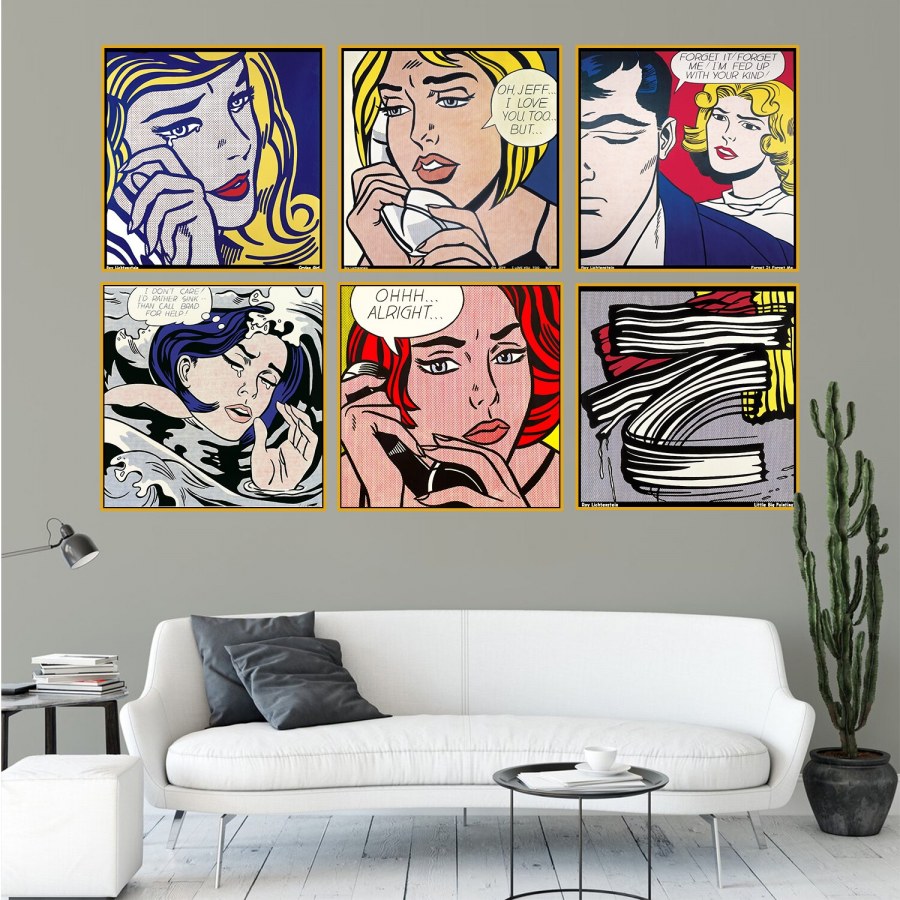 Стены в стиле комиксов