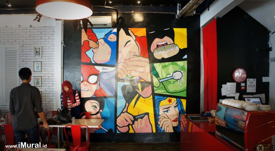 Кафе в стиле Marvel