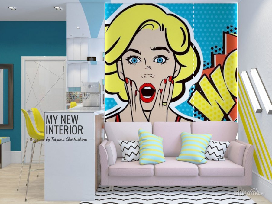 Поп арт в классическом интерьере