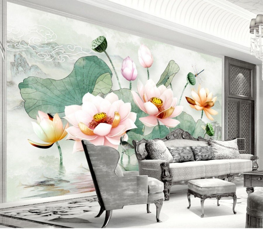 Лотос на стене