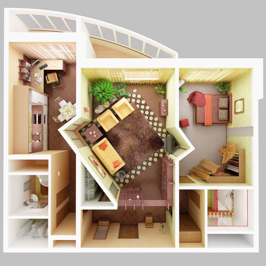 Квартира вид сверху