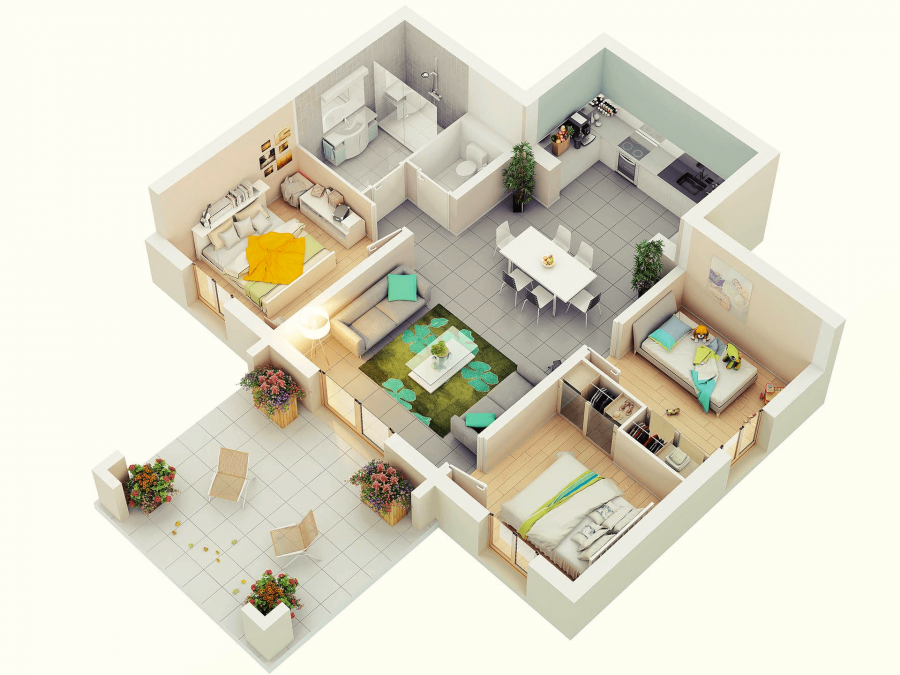 Floorplan 3d проекты