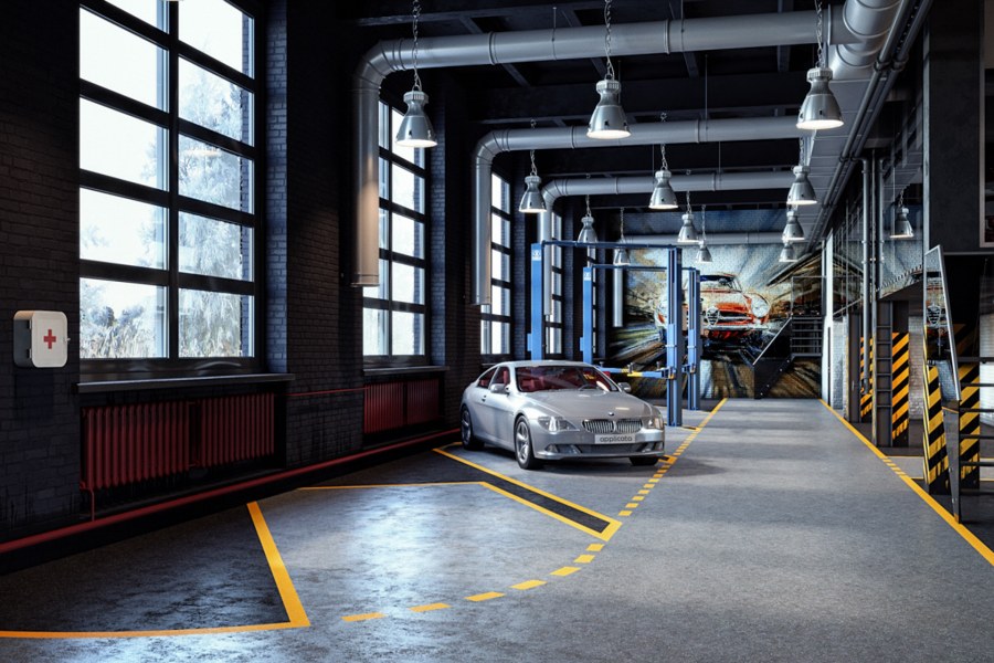 Интерьер автосервиса