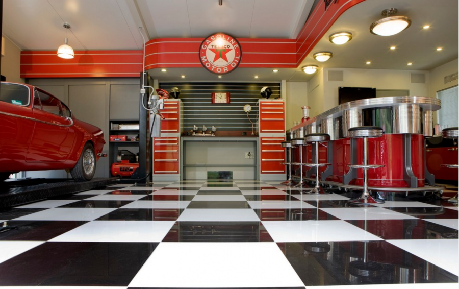 Автомастерская интерьер