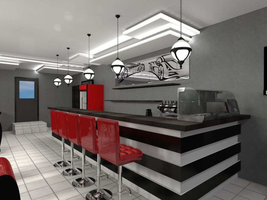 Интерьер офиса автосервиса