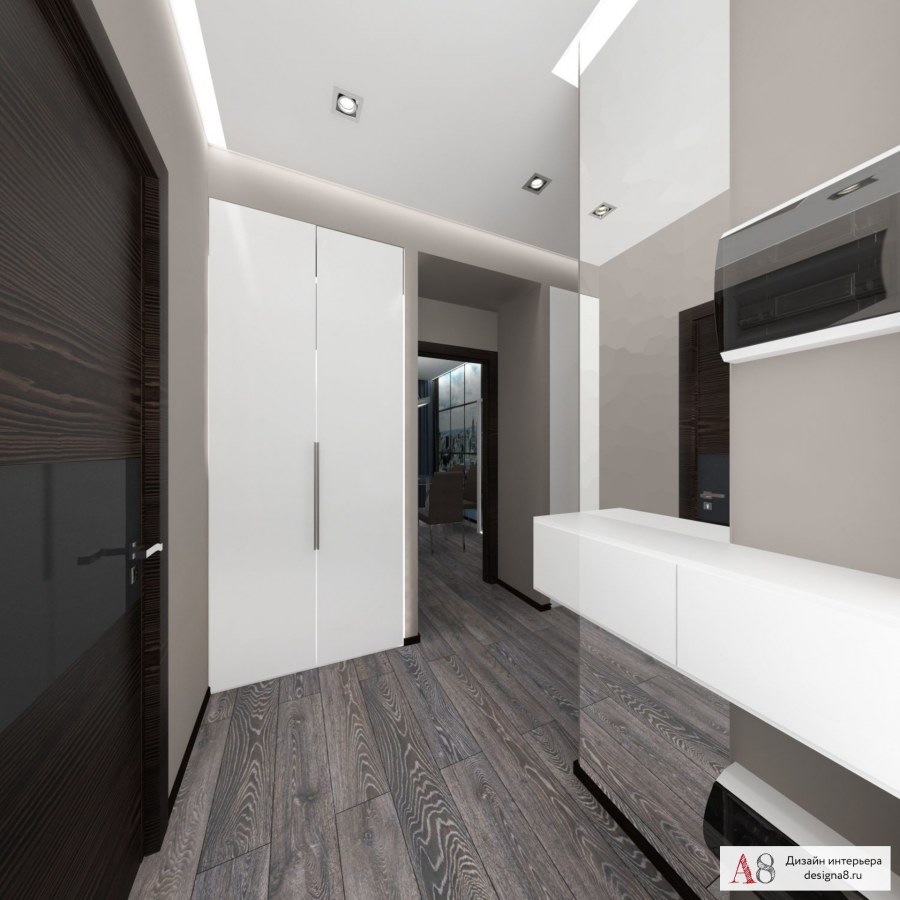 Кухня в таунхаусе проект