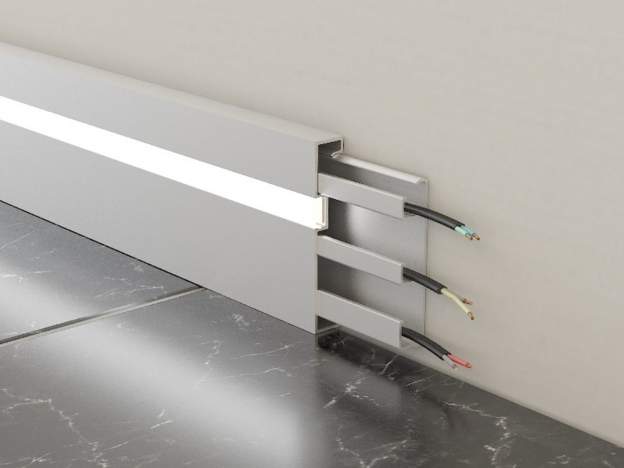 Алюминиевый плинтус Fezard Alp-80