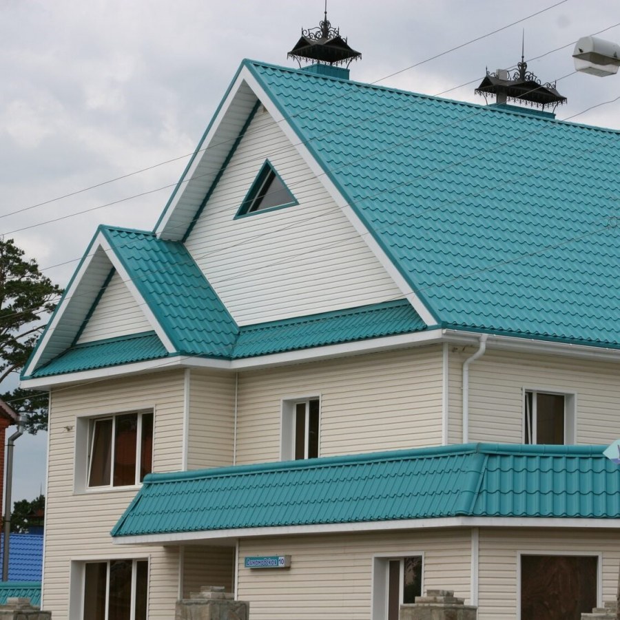 Металлочерепица Каскад RAL 5021 морская волна