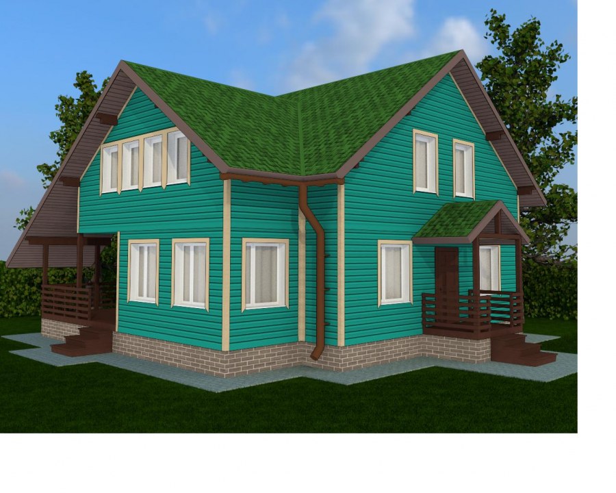 Сайдинг виниловый Текос, цвет изумруд 202