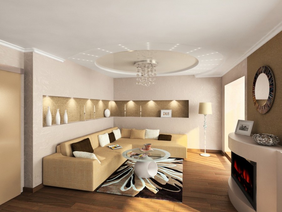 Интерьер однокомнатной квартиры п44