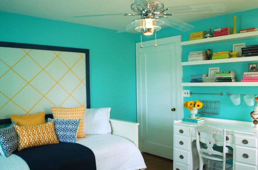 Яркие стены в интерьере