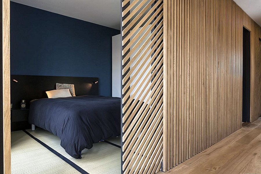 Отделка деревянными рейками