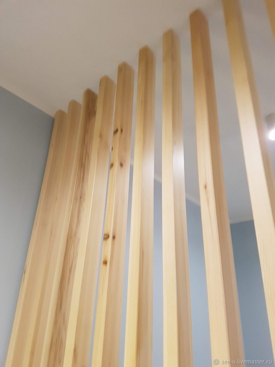 Деревянные реечные перегородки