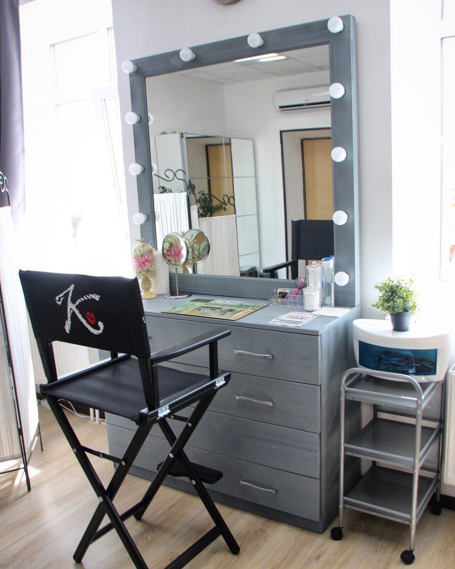 Гримерное зеркало лофт