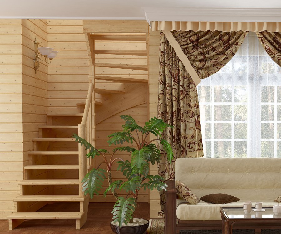 Лестница из сосны «к-002м/3», Profi & Hobby