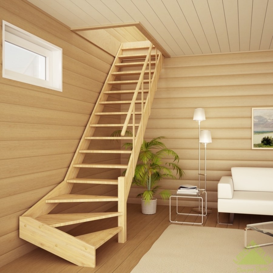 Деревянная лестница лс-14м