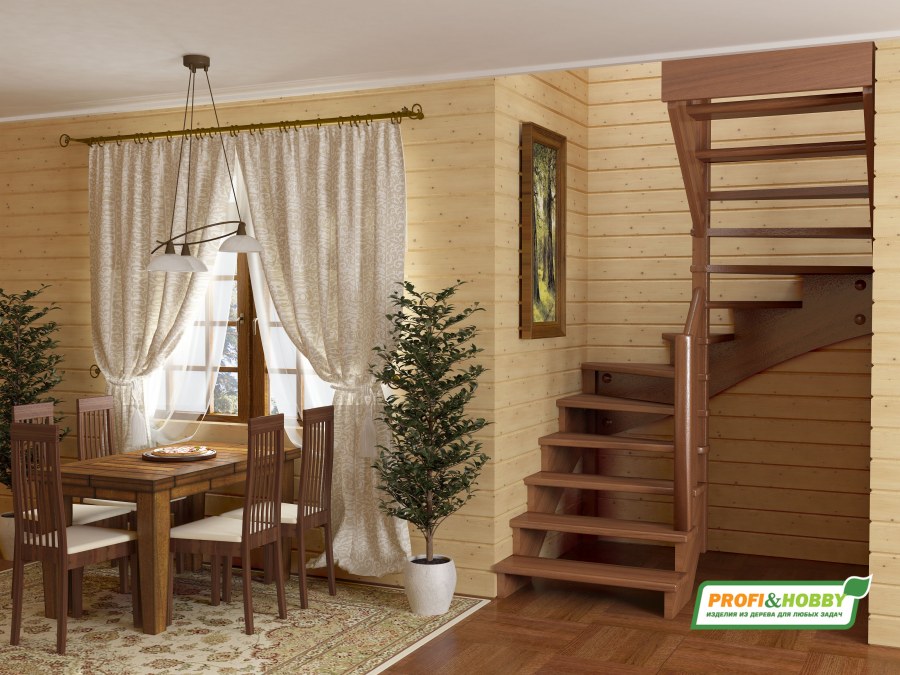 Лестница лс-05м сосна