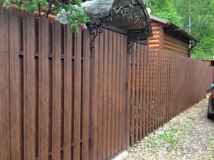 Евроштакетник Printech каштан