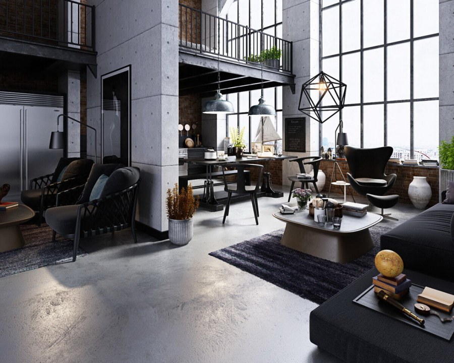 Стиль Индастриал Шик