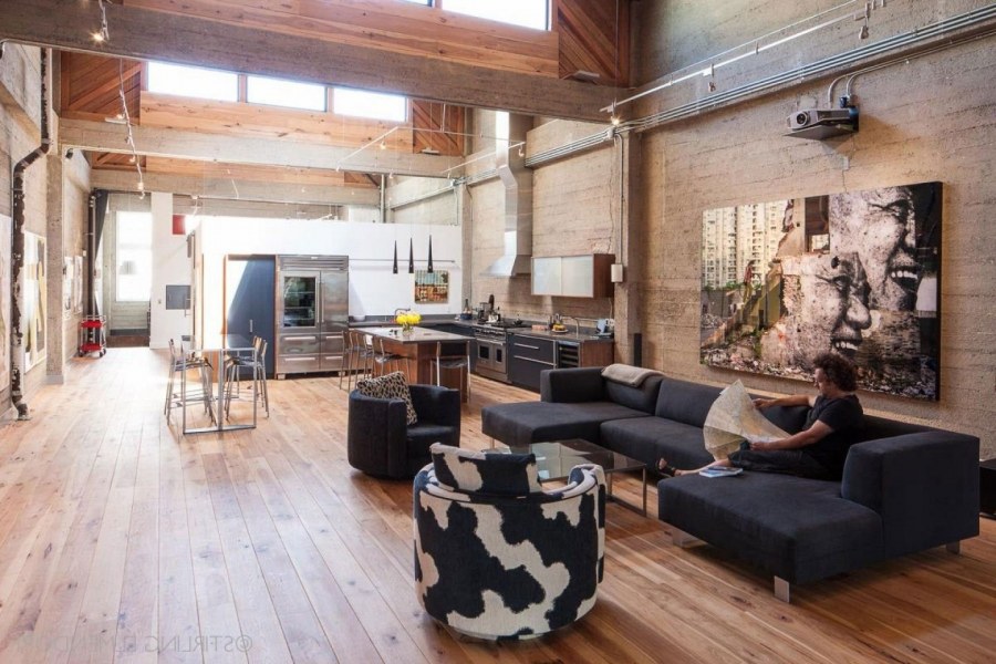 Отделка стен в стиле лофт