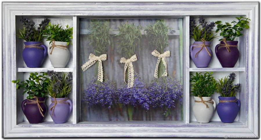 Кухня цвета лаванды