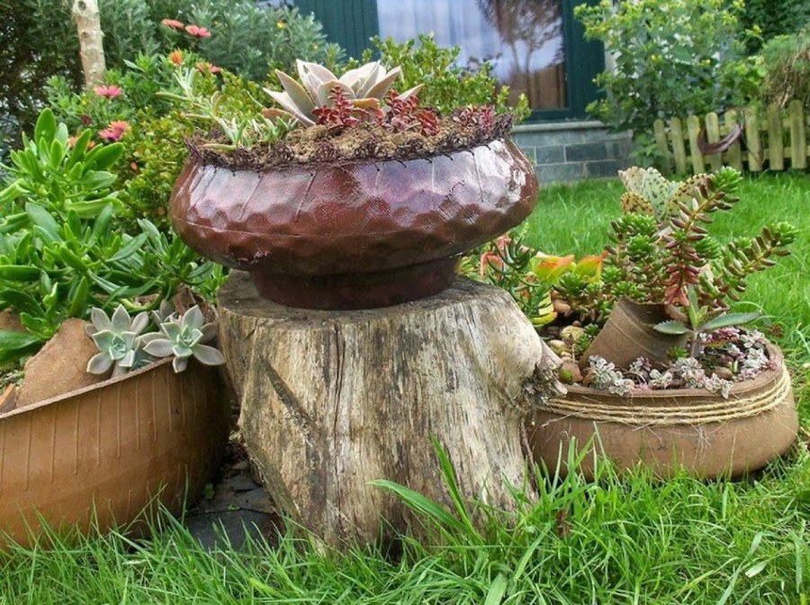 Оригинальные вазоны для дачи