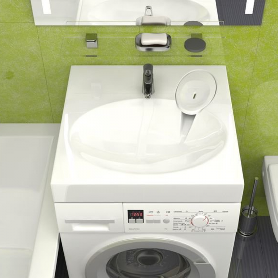 Раковина над стиральной машиной Bergg Смайл v55