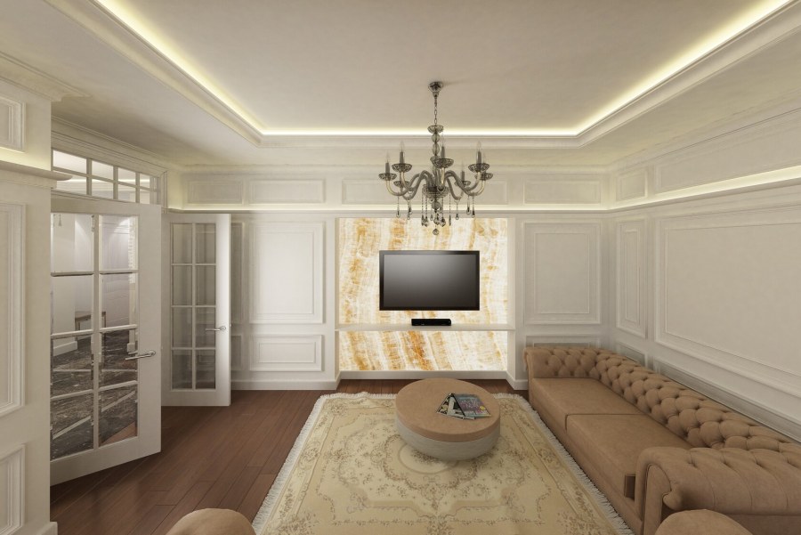 Пример отделки студии ЖК Эмеральд