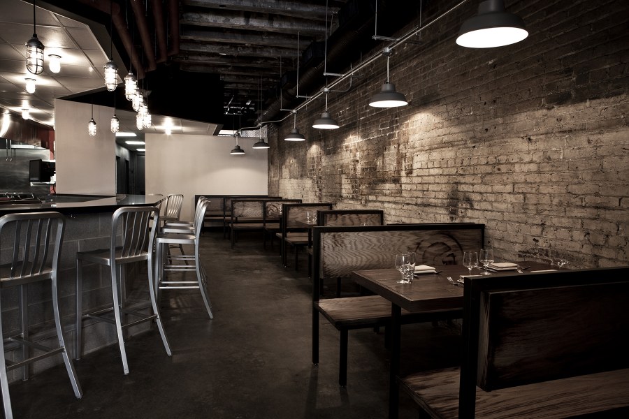 Потолок в кафе в стиле лофт