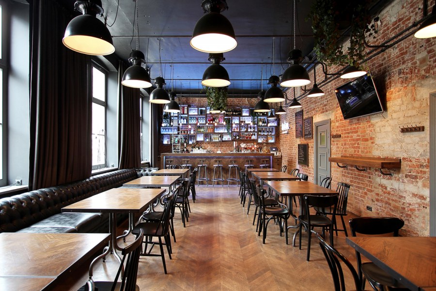 Пивной бар в стиле лофт