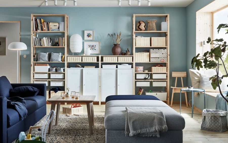 Мебель Ивар икеа в интерьере