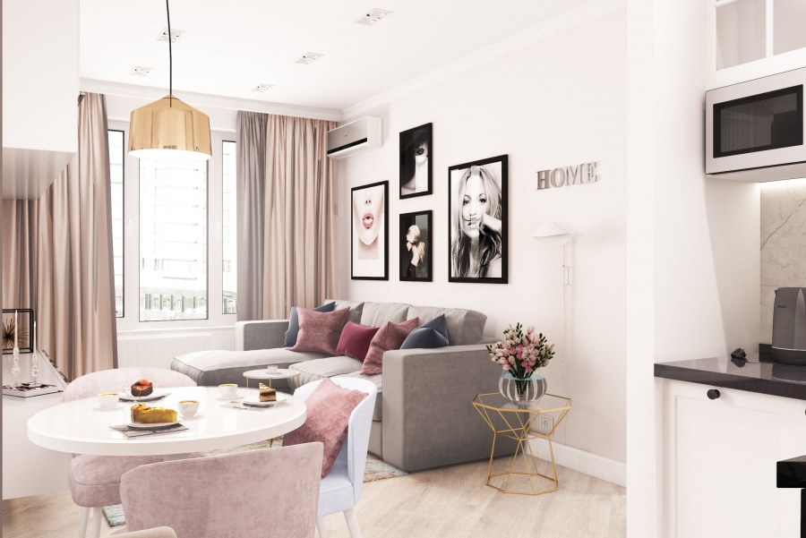 Квартира студия для молодой девушки