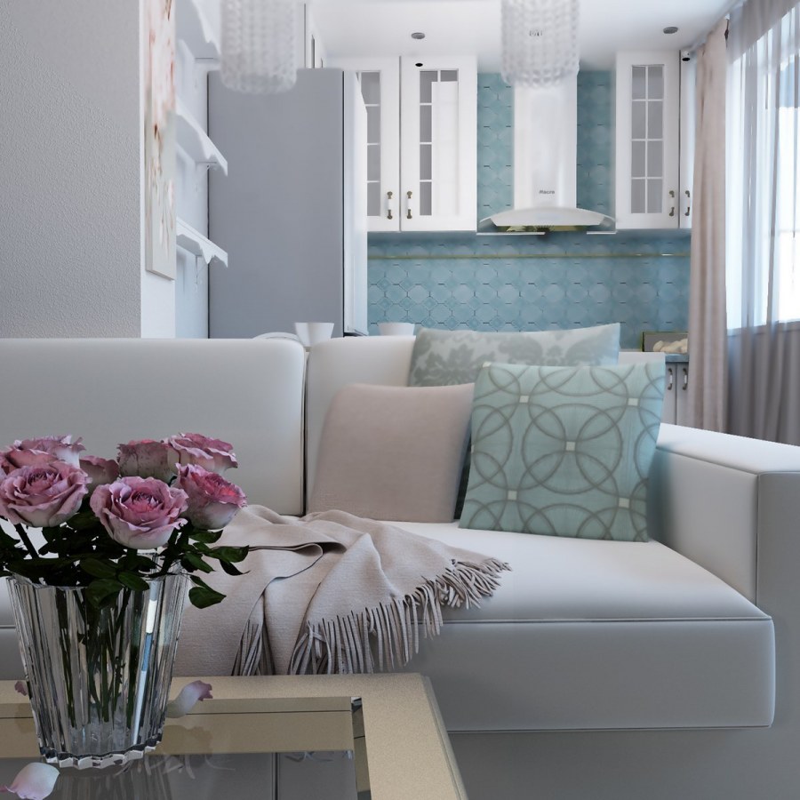 Интерьер в нежных тонах