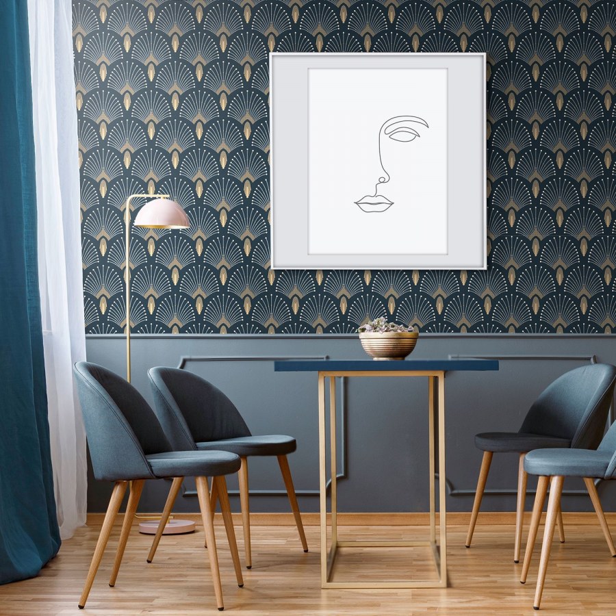 Молдинги в интерьере арт деко