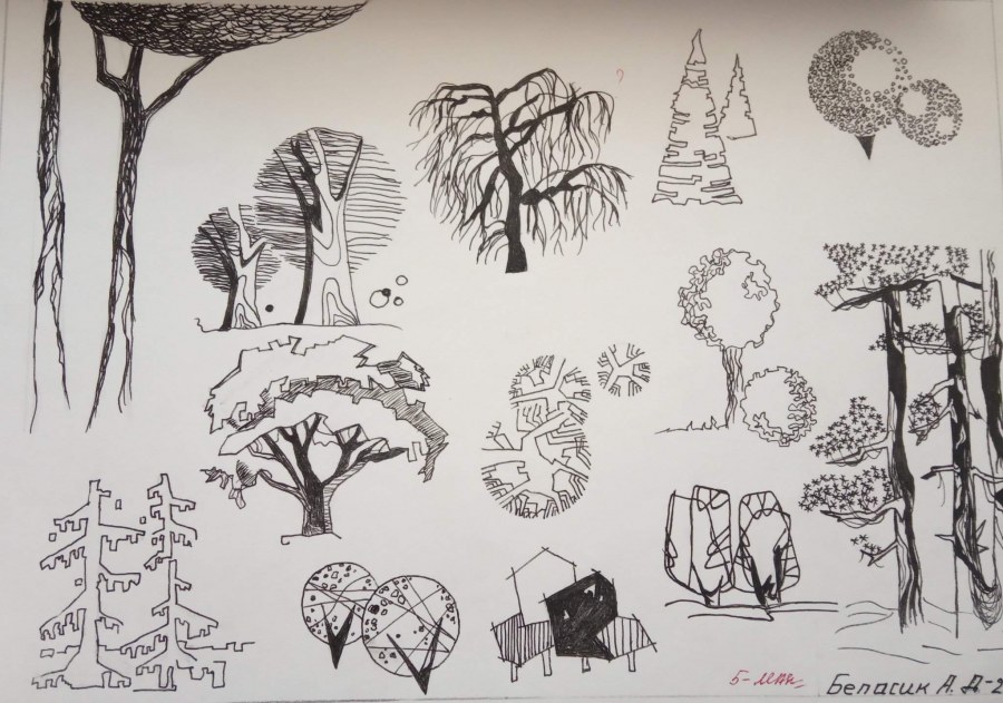 Стилизация деревьев