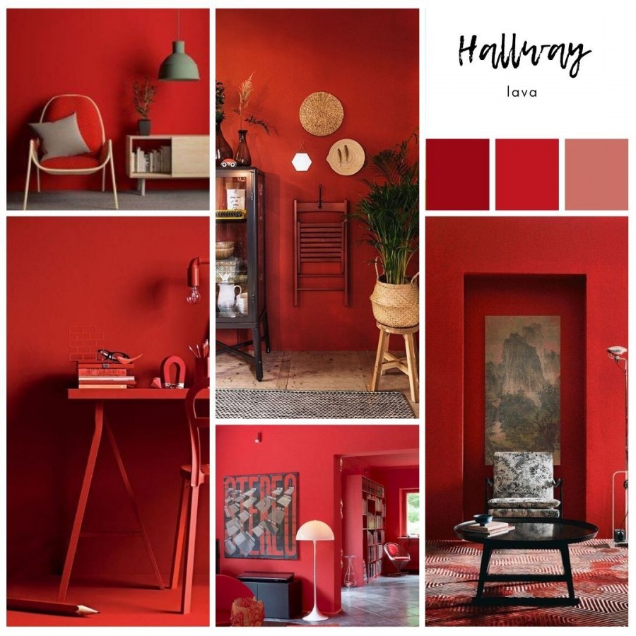 Коллаж цвета в интерьере