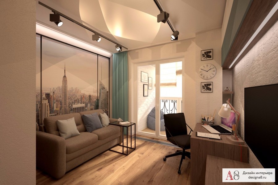 Интерьер двухкомнатной квартиры 67 кв