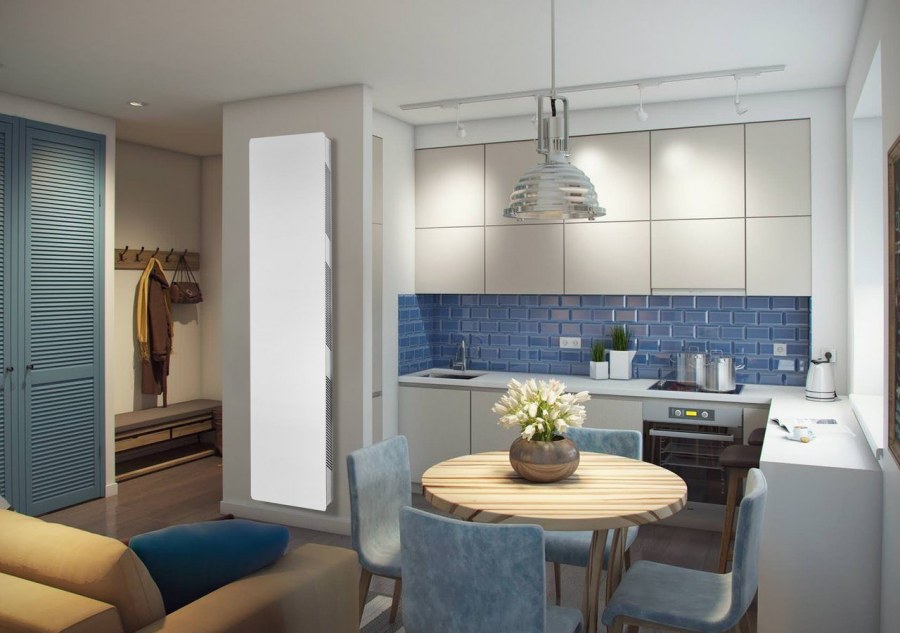 Кухня гостиная икеа 13м