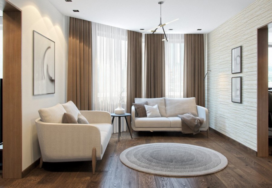 Четырехкомнатная квартира в современном стиле