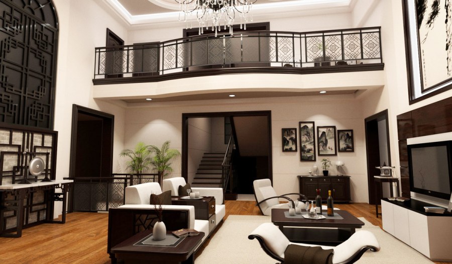 Гостиная с двойным светом