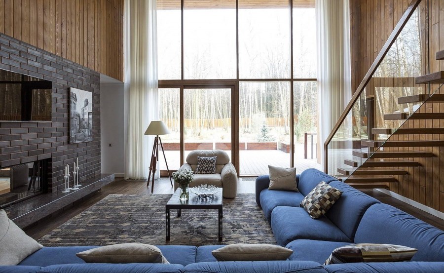 Интерьеры домов и коттеджей со вторым светом