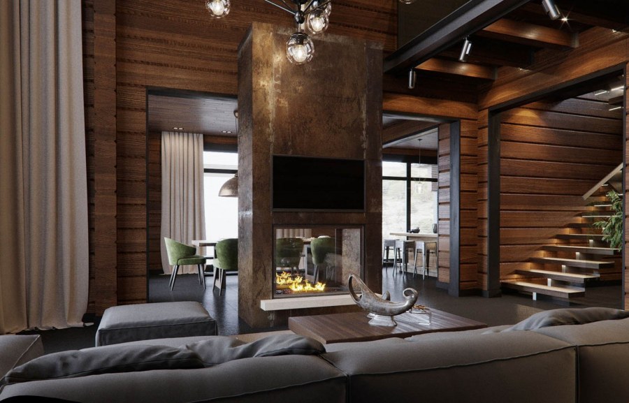 Деревянный дом со вторым светом