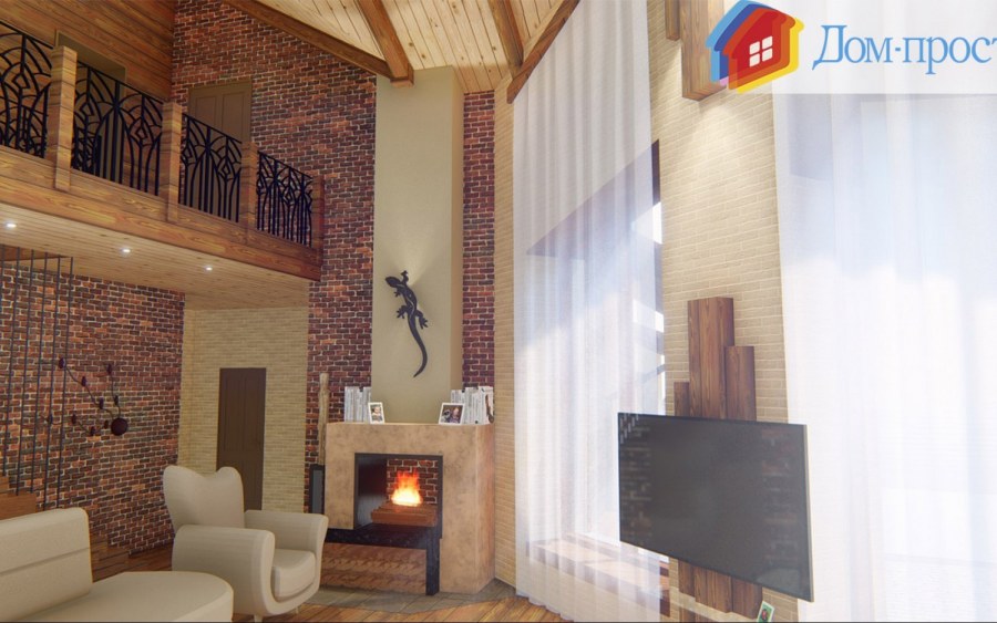 Гостиная со вторым светом