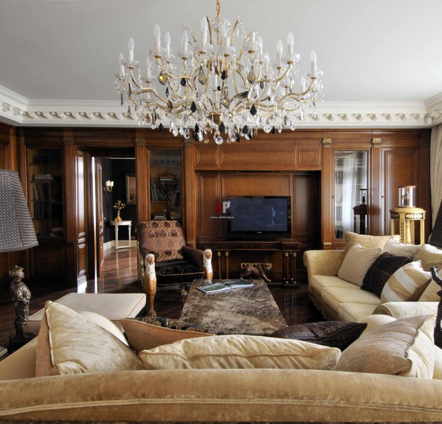 ТВ зона в английском стиле