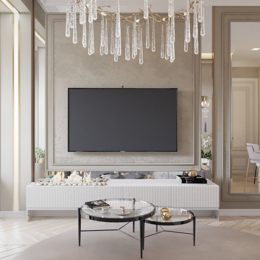 Телевизор в классическом интерьере