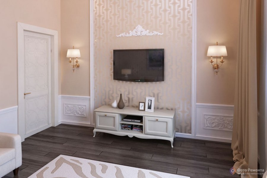 Телевизор в молдинге