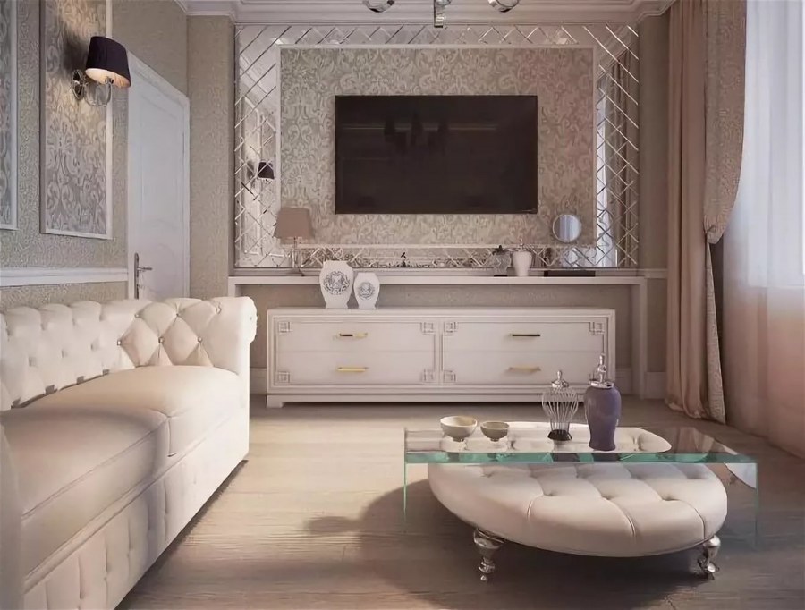 Гостиная в современном классическом стиле