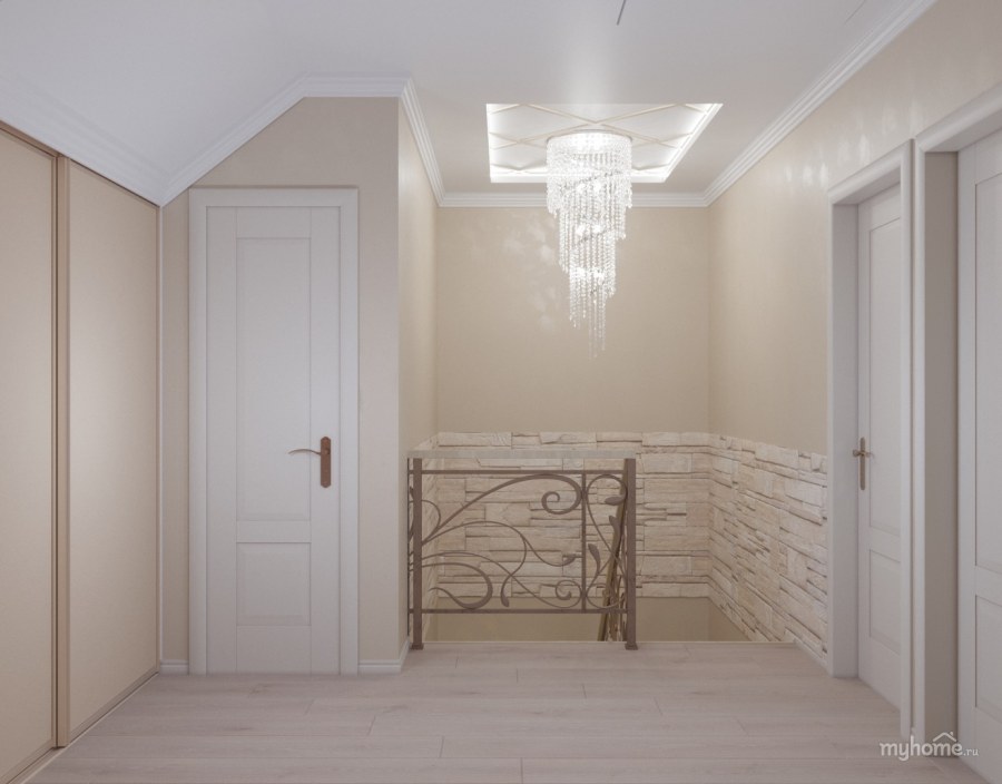 Интерьер холла второго этажа