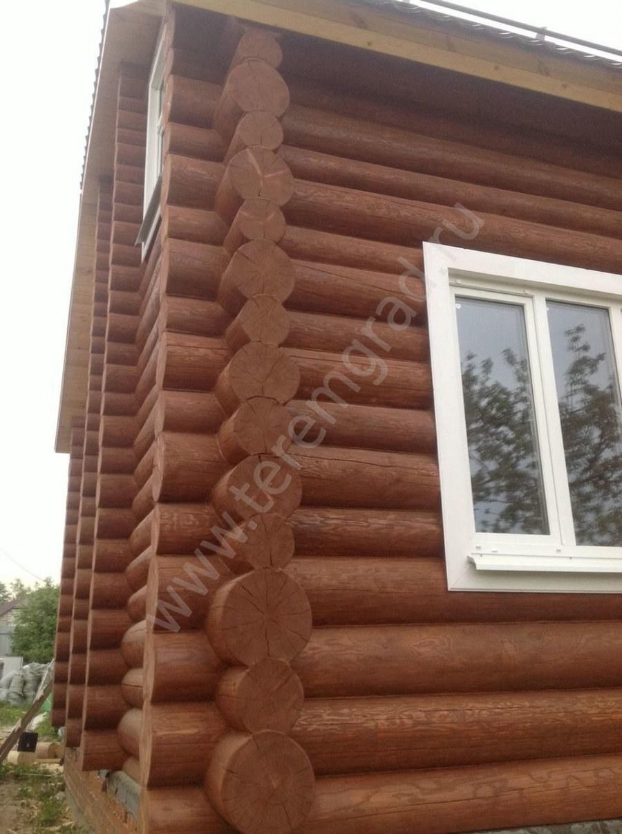 Сруб цвет орех